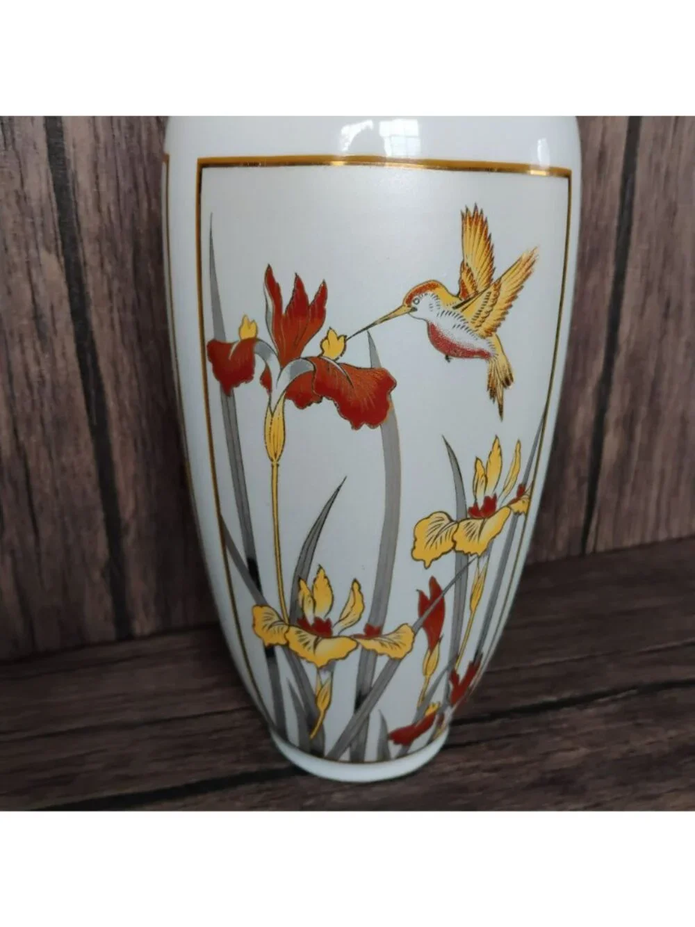 Chokin Art Japan Porcelain Vase 11